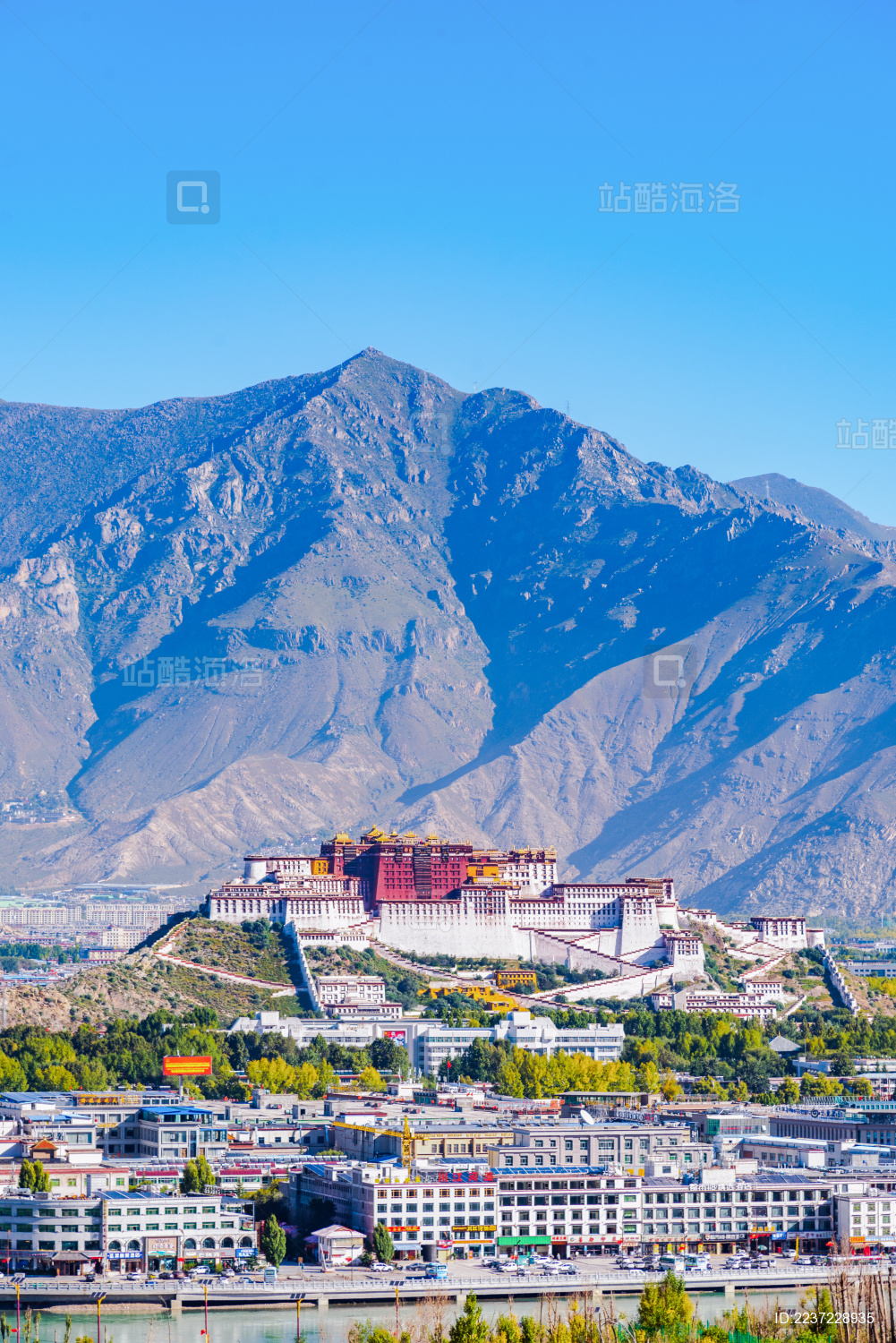 中国西藏拉萨布达拉宫远景