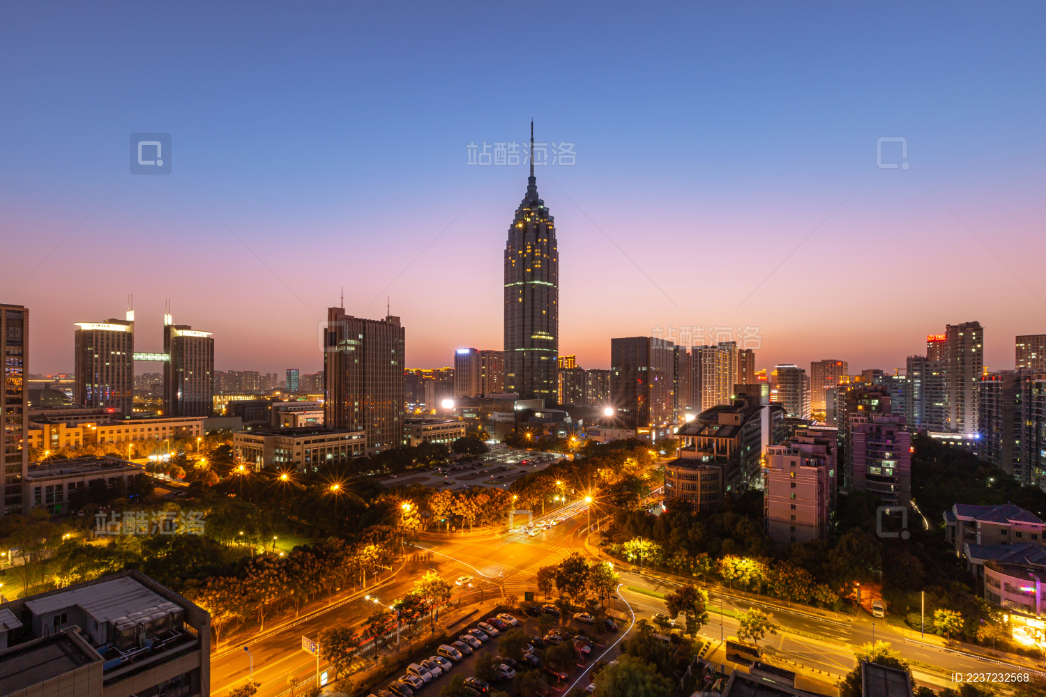 中国江苏常州城市建筑风光