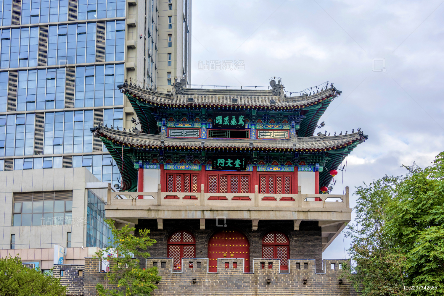 中国山东省潍坊市明代古迹奎文门