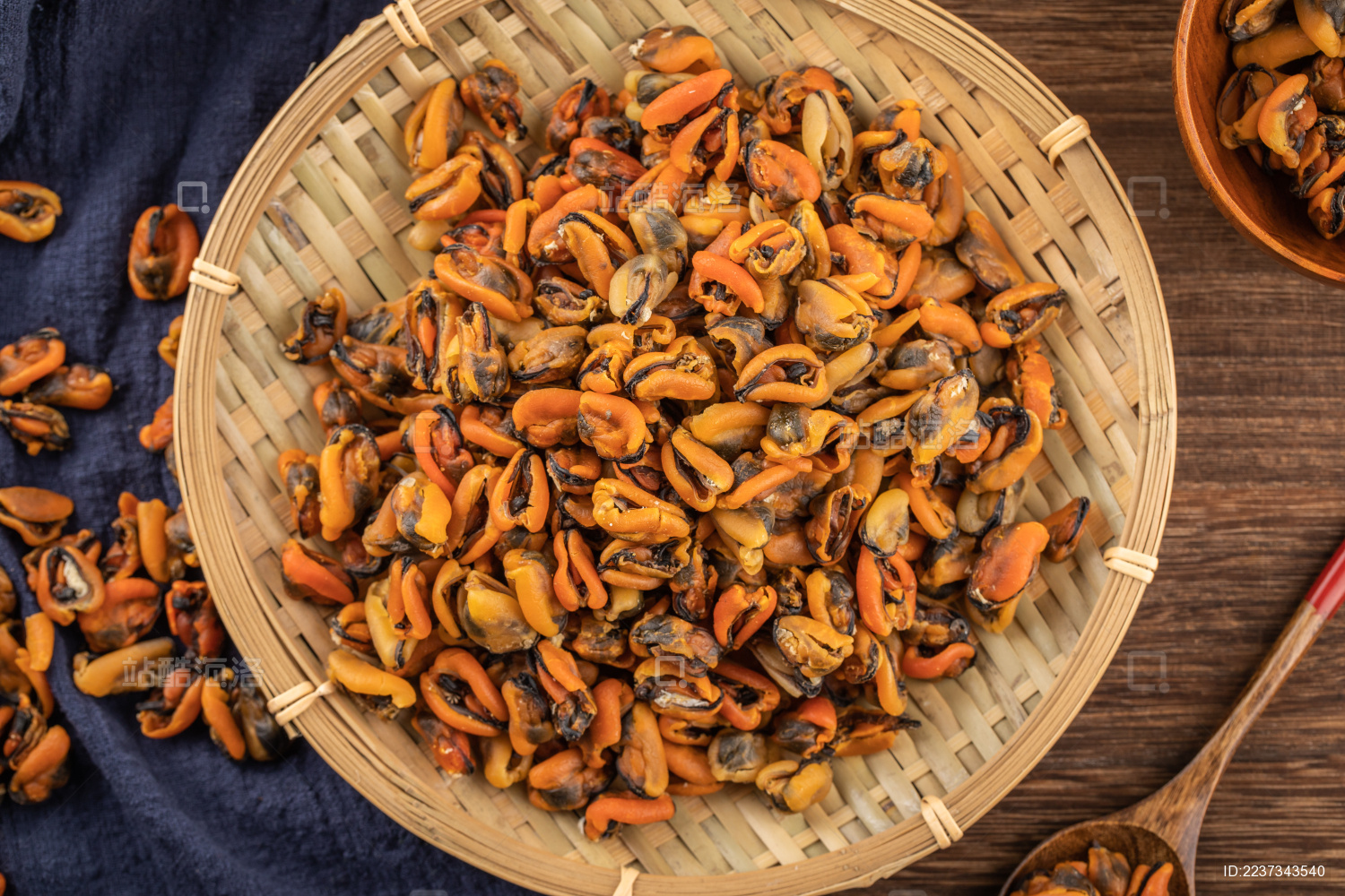 天然的海产品青口贝淡菜干