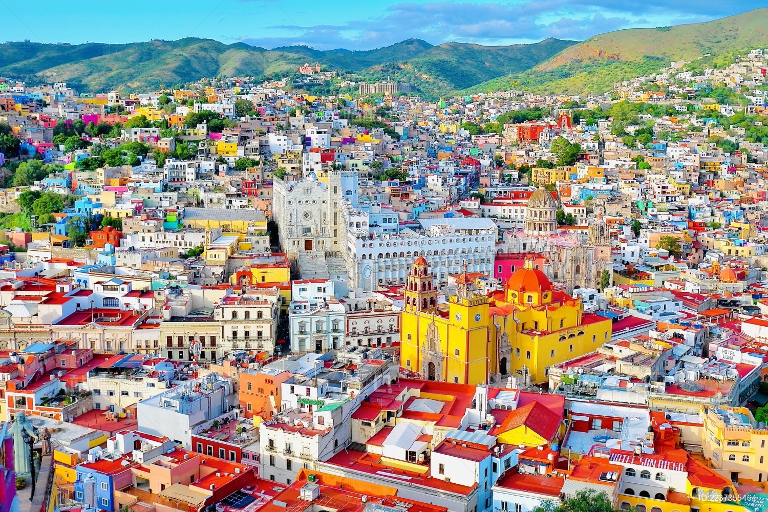 拉丁美洲墨西哥瓜纳华托老城区