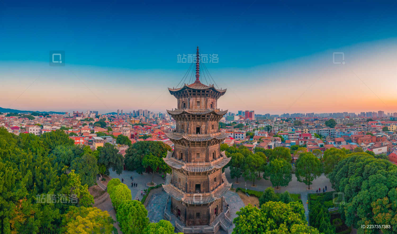 中国福建省泉州市老城区开元寺风光