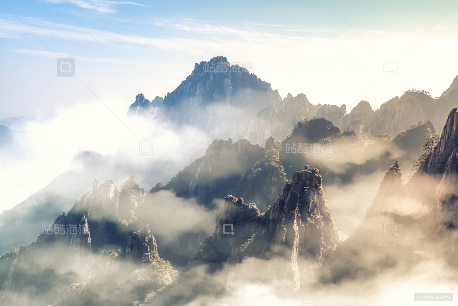 安徽黄山自然景观