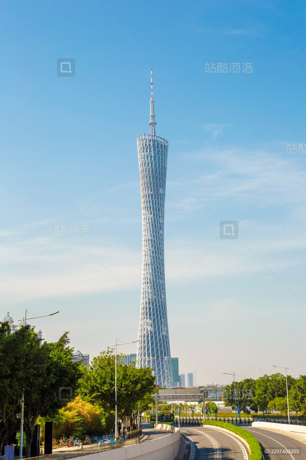 中国广东省广州CBD城市风光