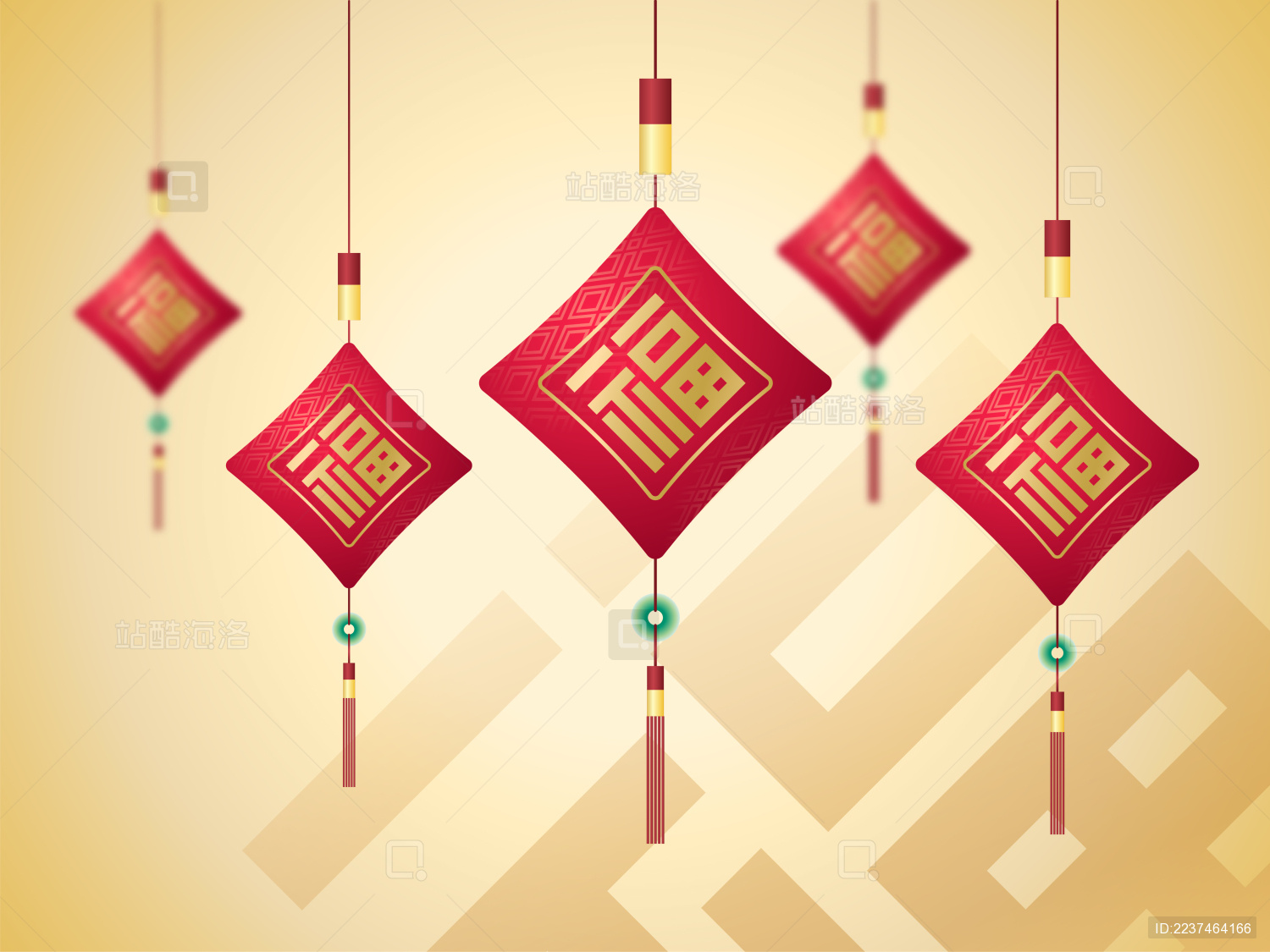 中国新年春节节日中国结 灯笼