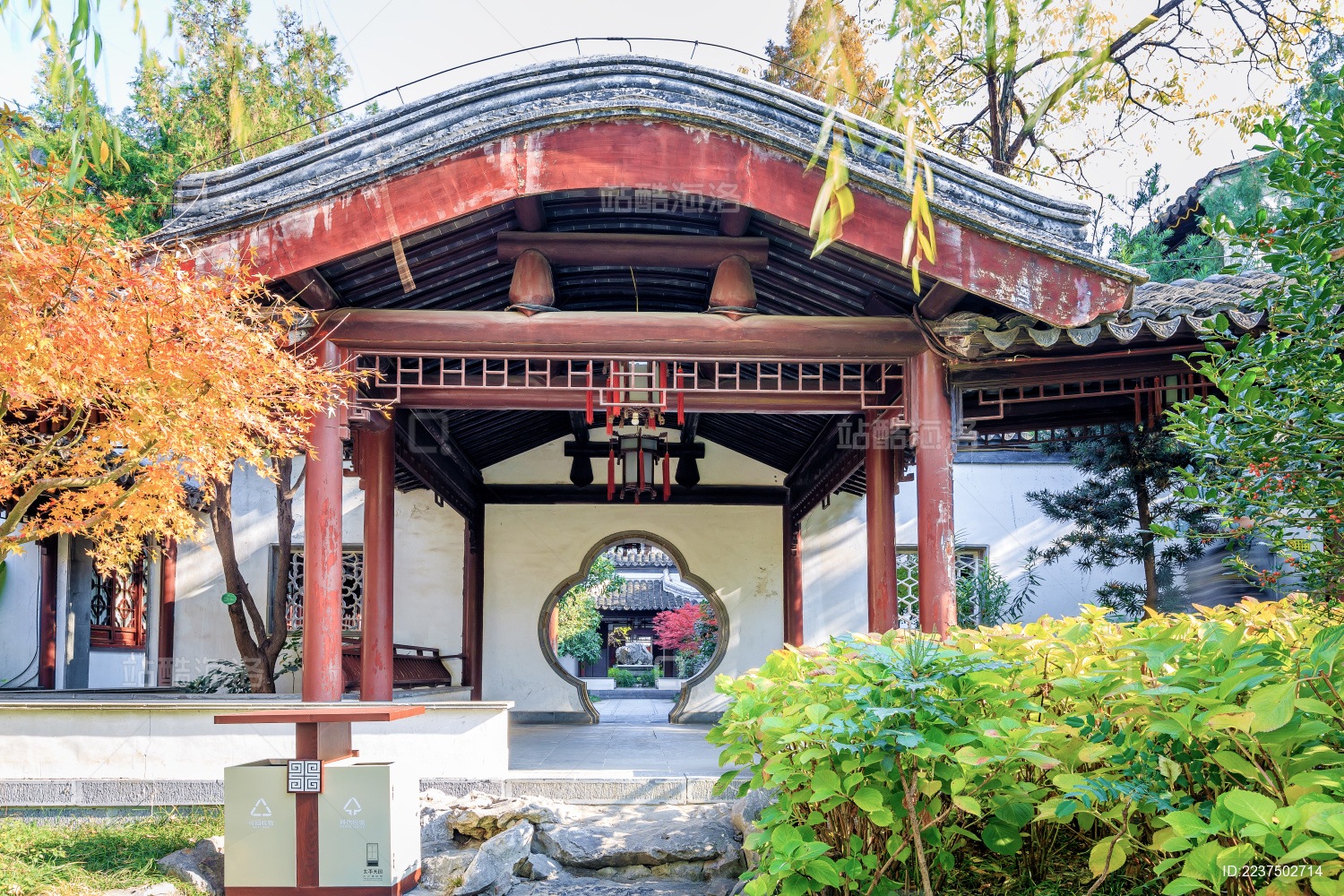 廊亭古建筑中国江苏省南京市瞻园