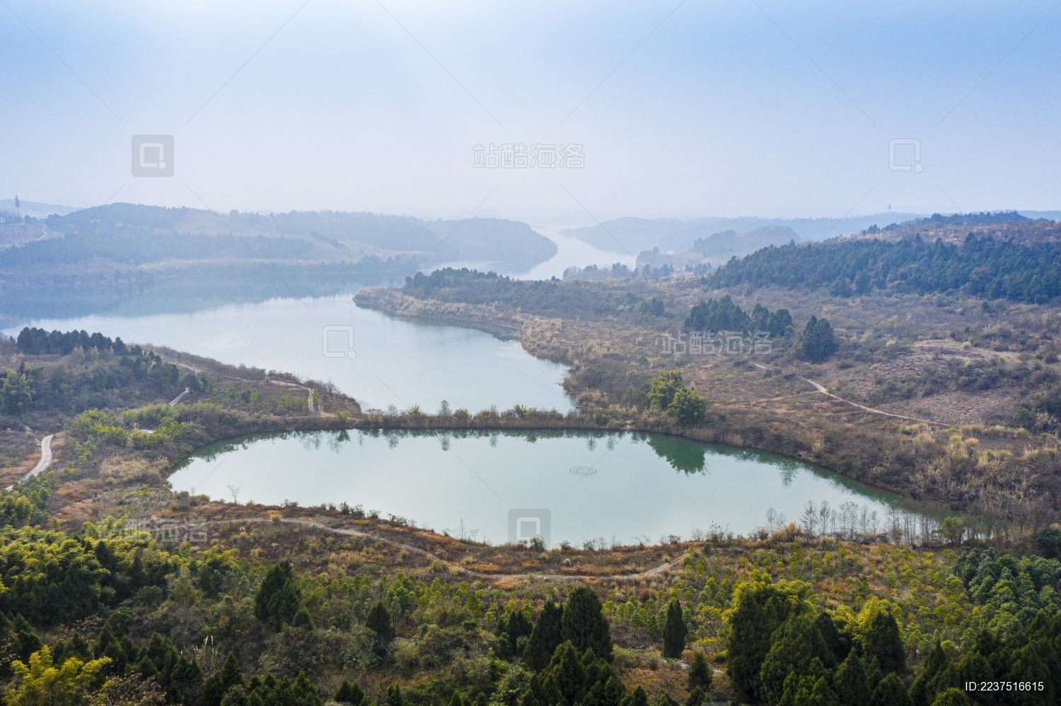 身边的美景----四川绵阳仙海湖、三江湖掠影-蜂鸟影赛