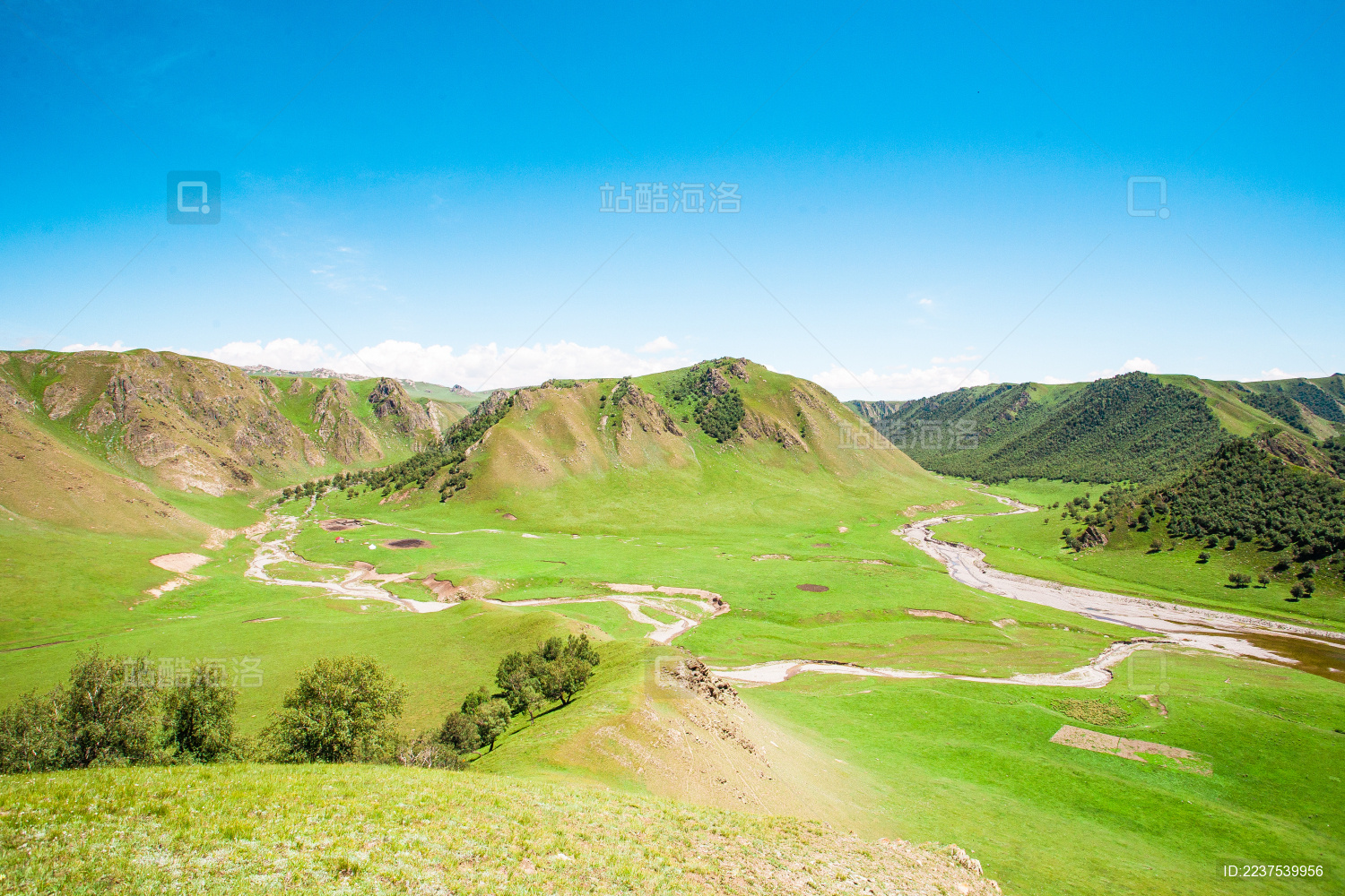 中国新疆巴音布鲁克开都河峡谷