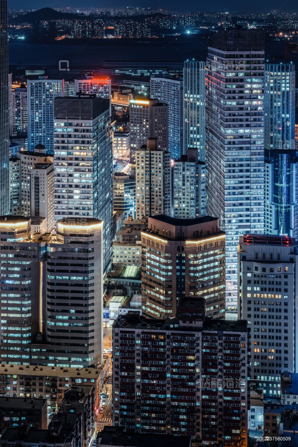 中国辽宁大连城市夜景