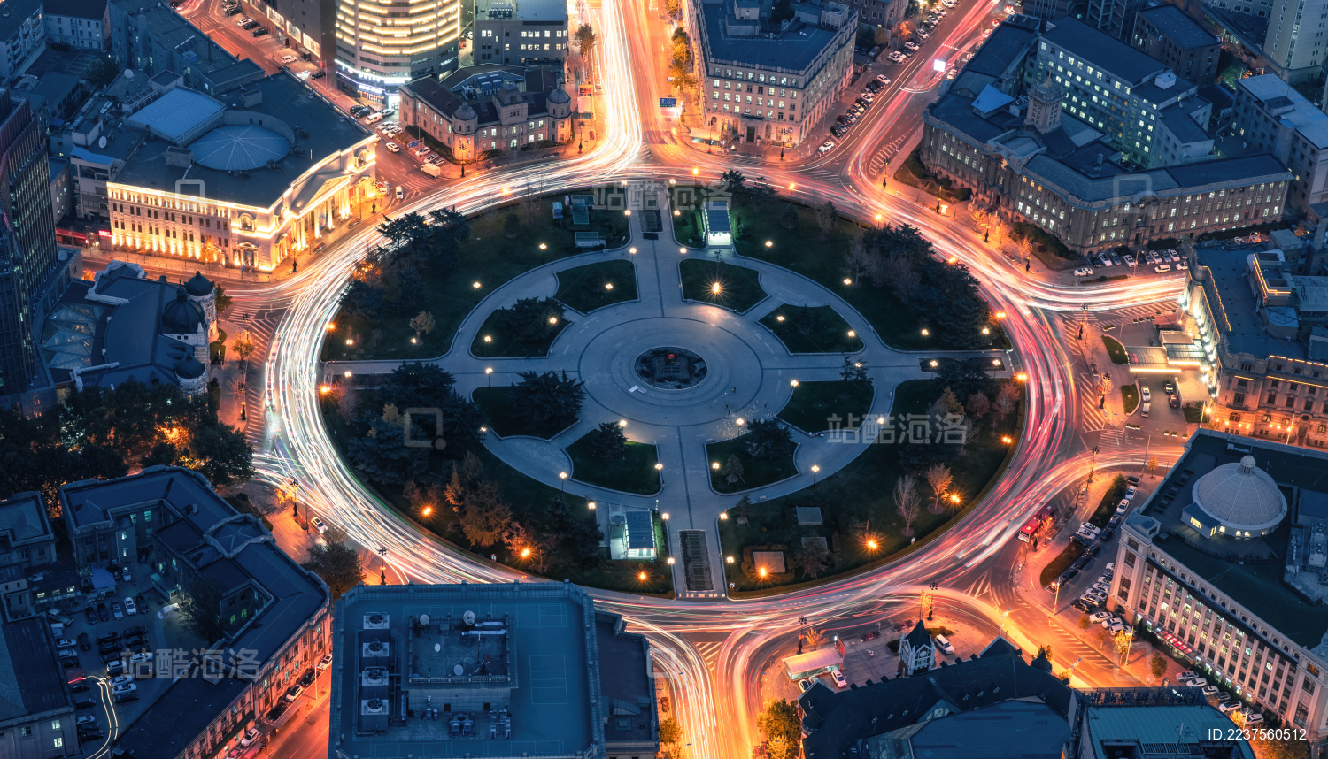 中国辽宁大连城市夜景