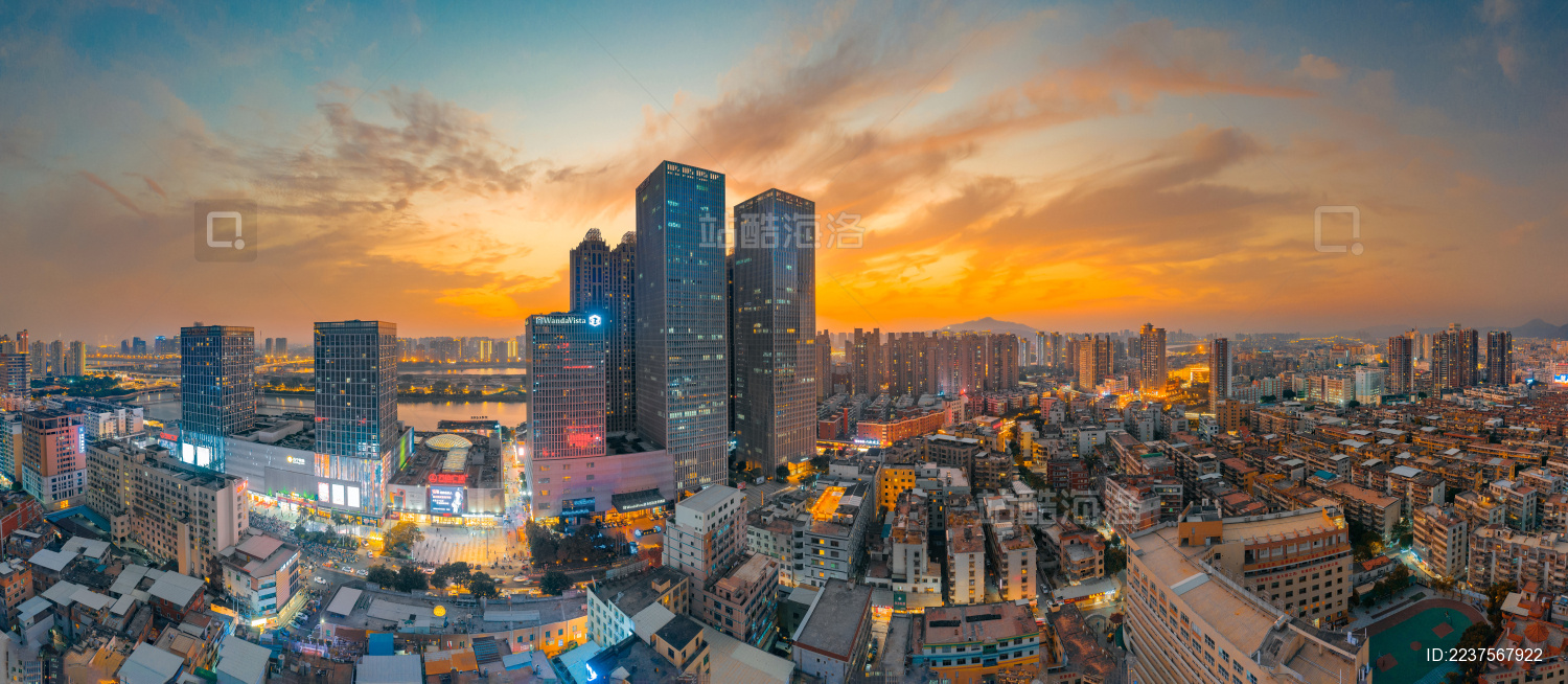 中国福建省泉州市城市夜景