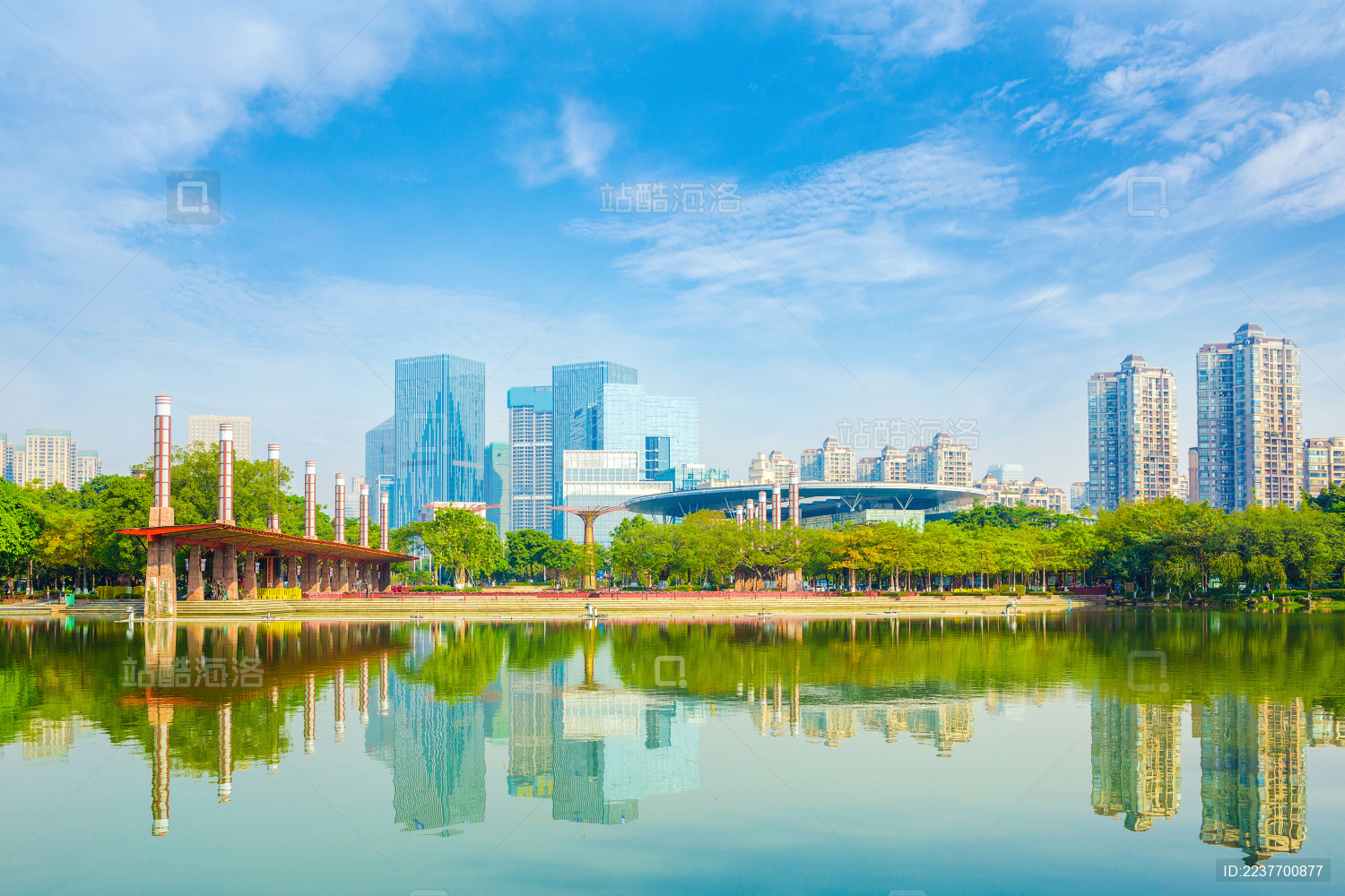 佛山城市千灯湖风景