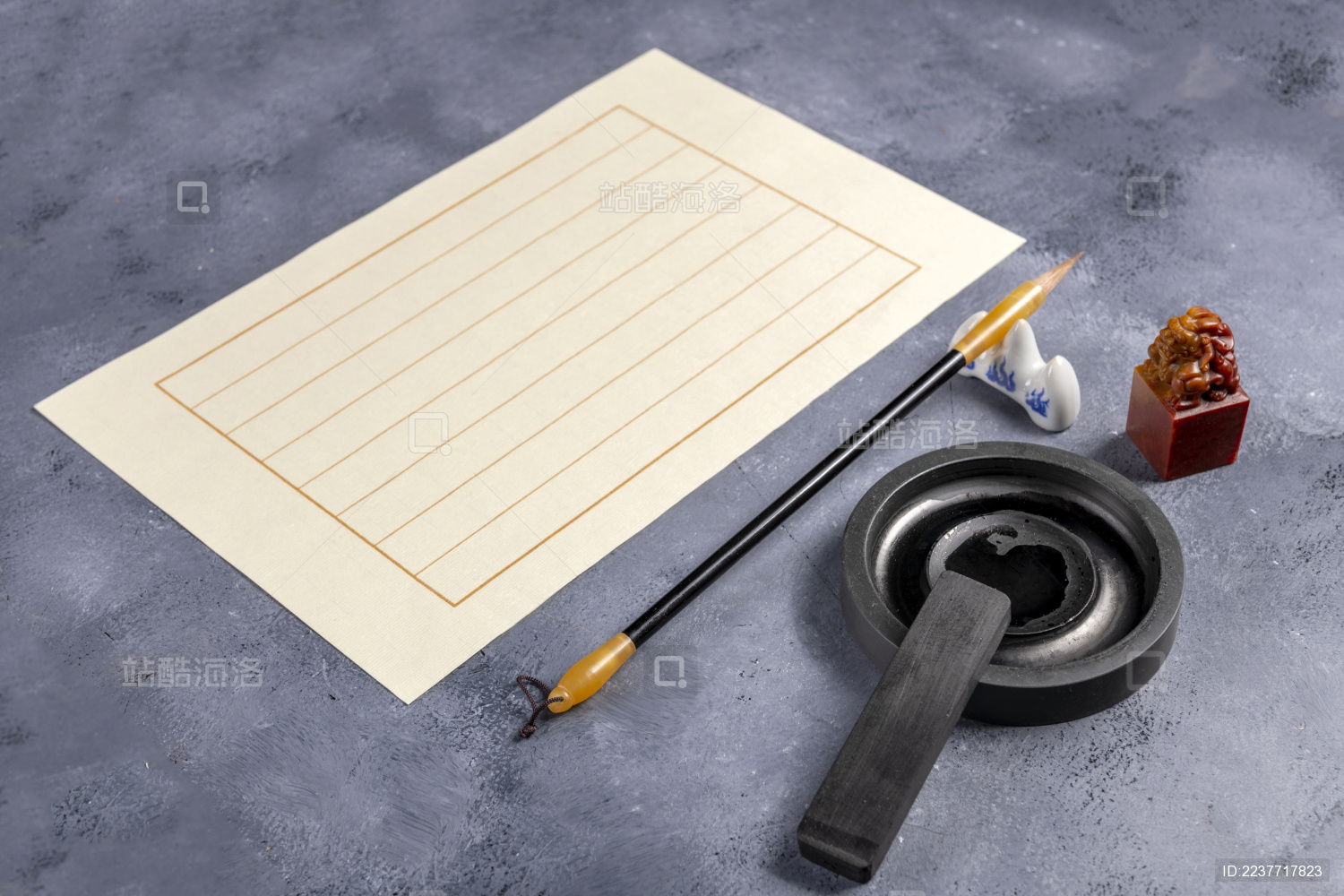 中国传统文房四宝特写