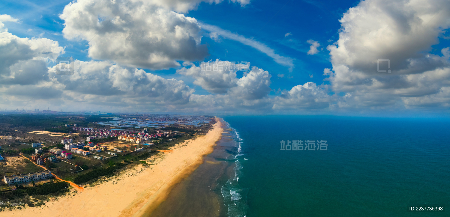 中国广东省湛江市东海岛的海洋风光