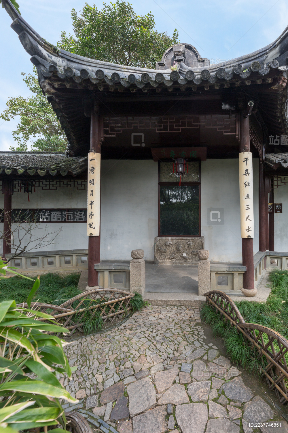 中国江苏省苏州沧浪亭古建风光