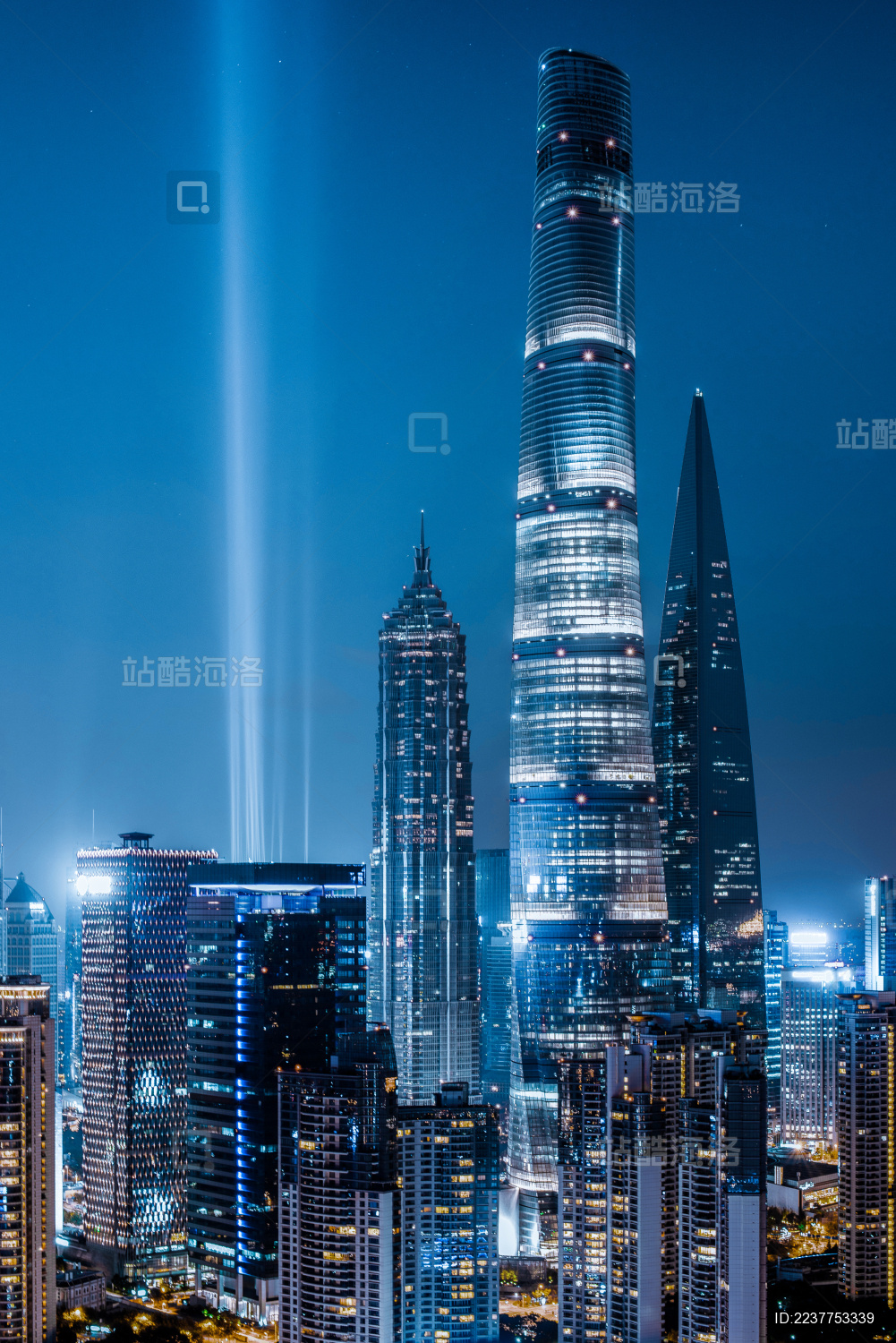 上海陆家嘴金融贸易区夜景