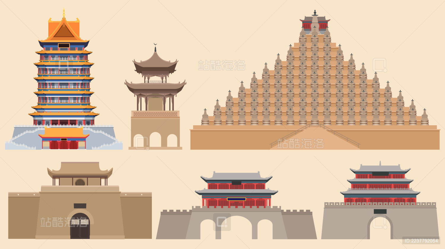 吴忠旅游地标古建筑