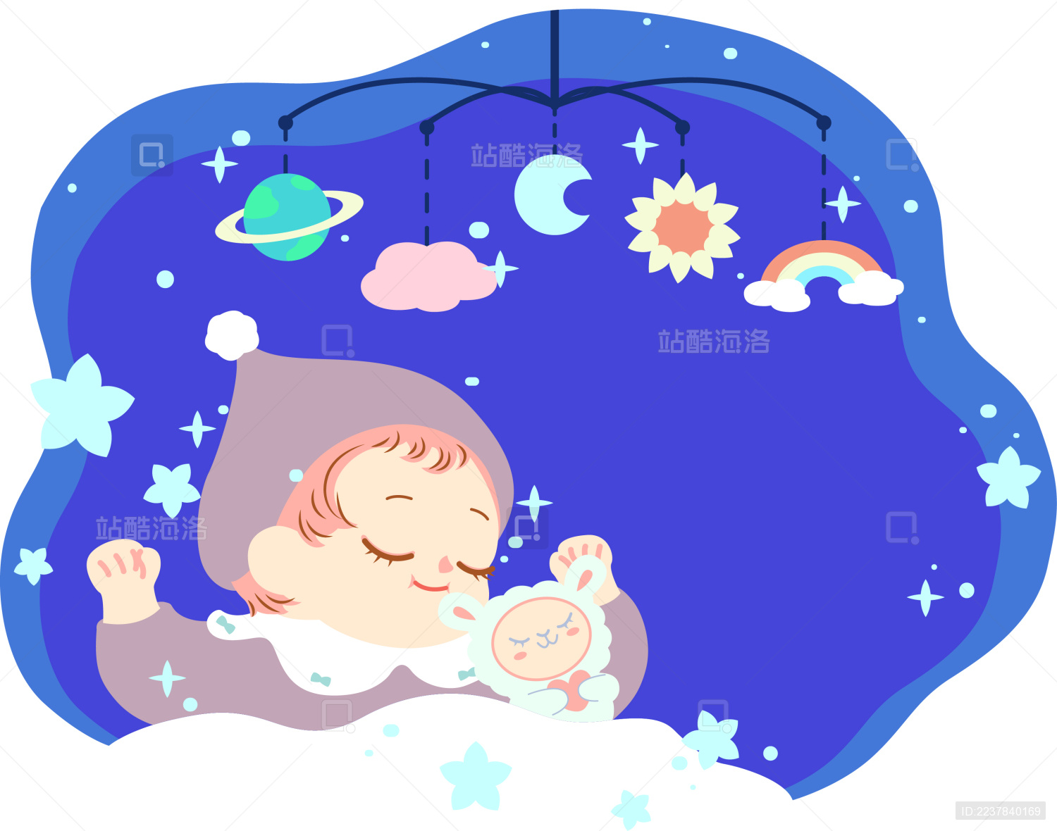 晚安美梦|插画|儿童插画|阿慕七颜 - 原创作品 - 站酷 (ZCOOL)