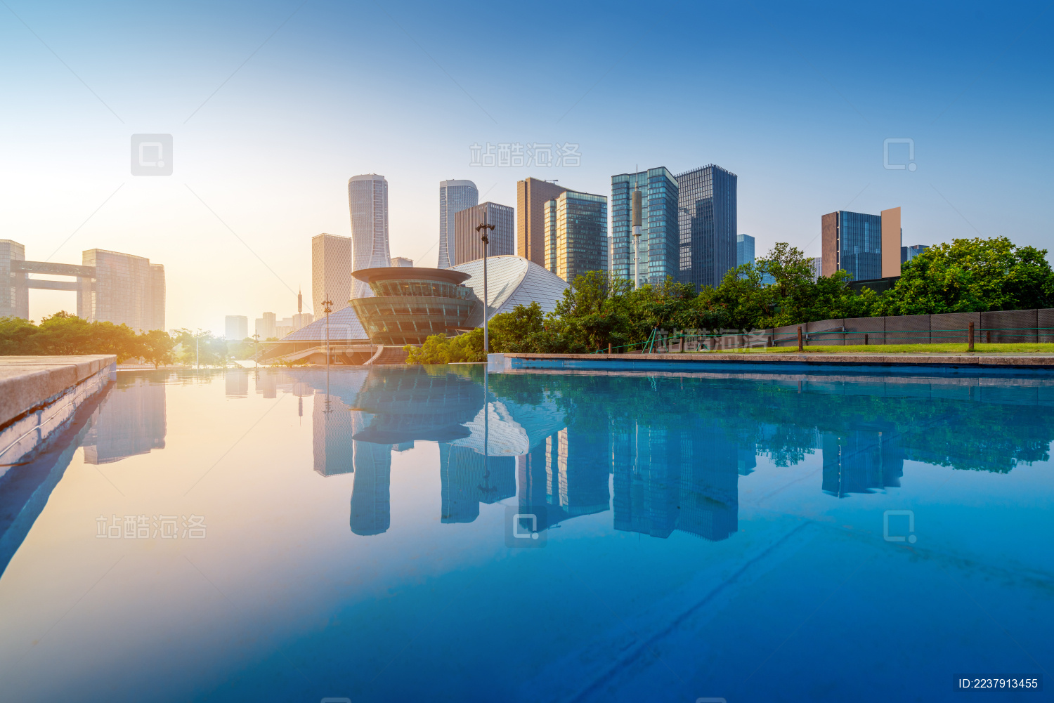 杭州钱江新城的现代建筑 杭州城市景观