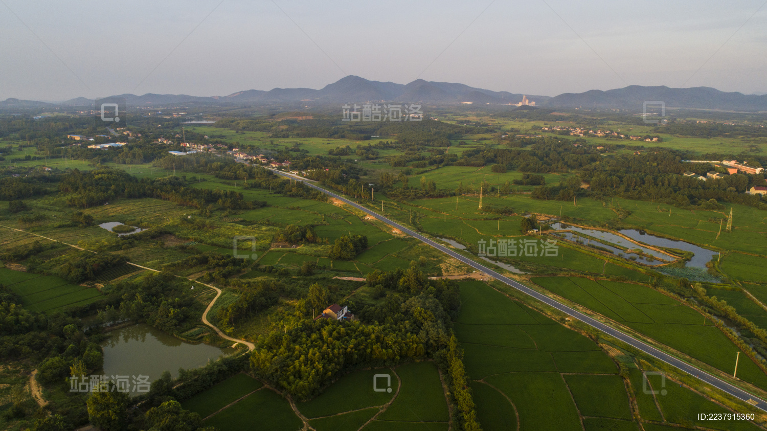 航拍中国安徽宣城郎溪县凌笪乡S202线