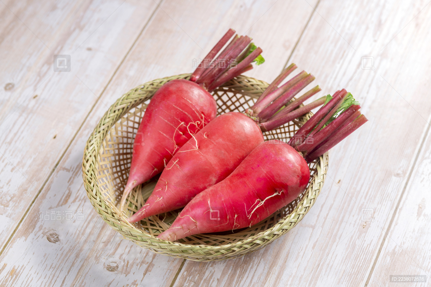 夏季蔬菜水萝卜红萝卜特写