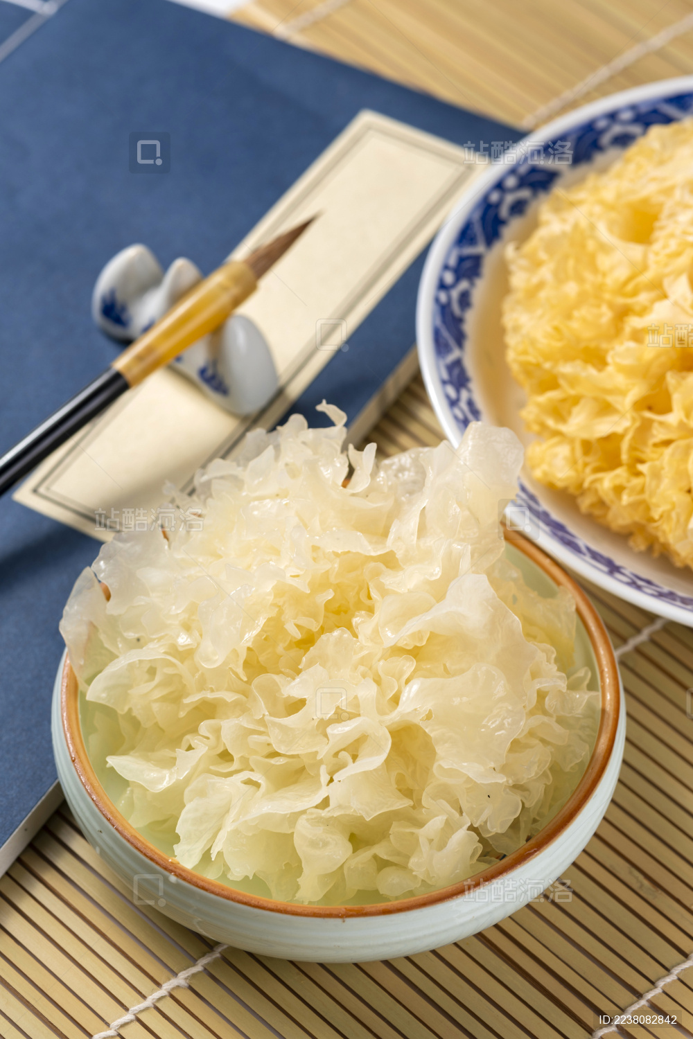 营养美味的滋补佳品银耳白木耳特写