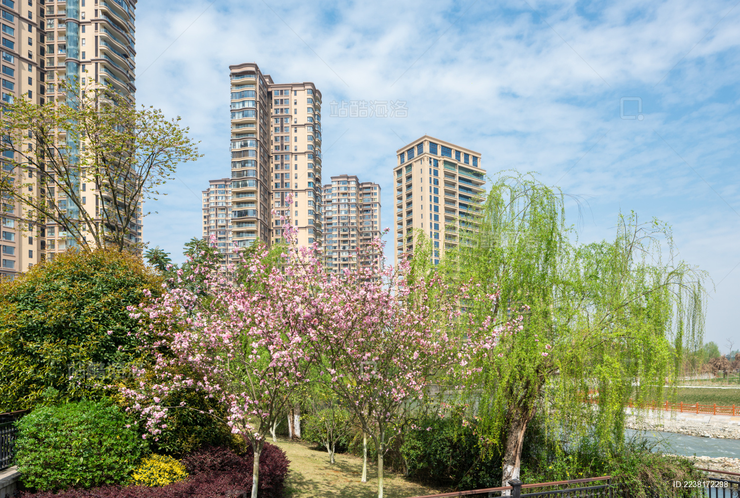 高层公寓小区环境外观