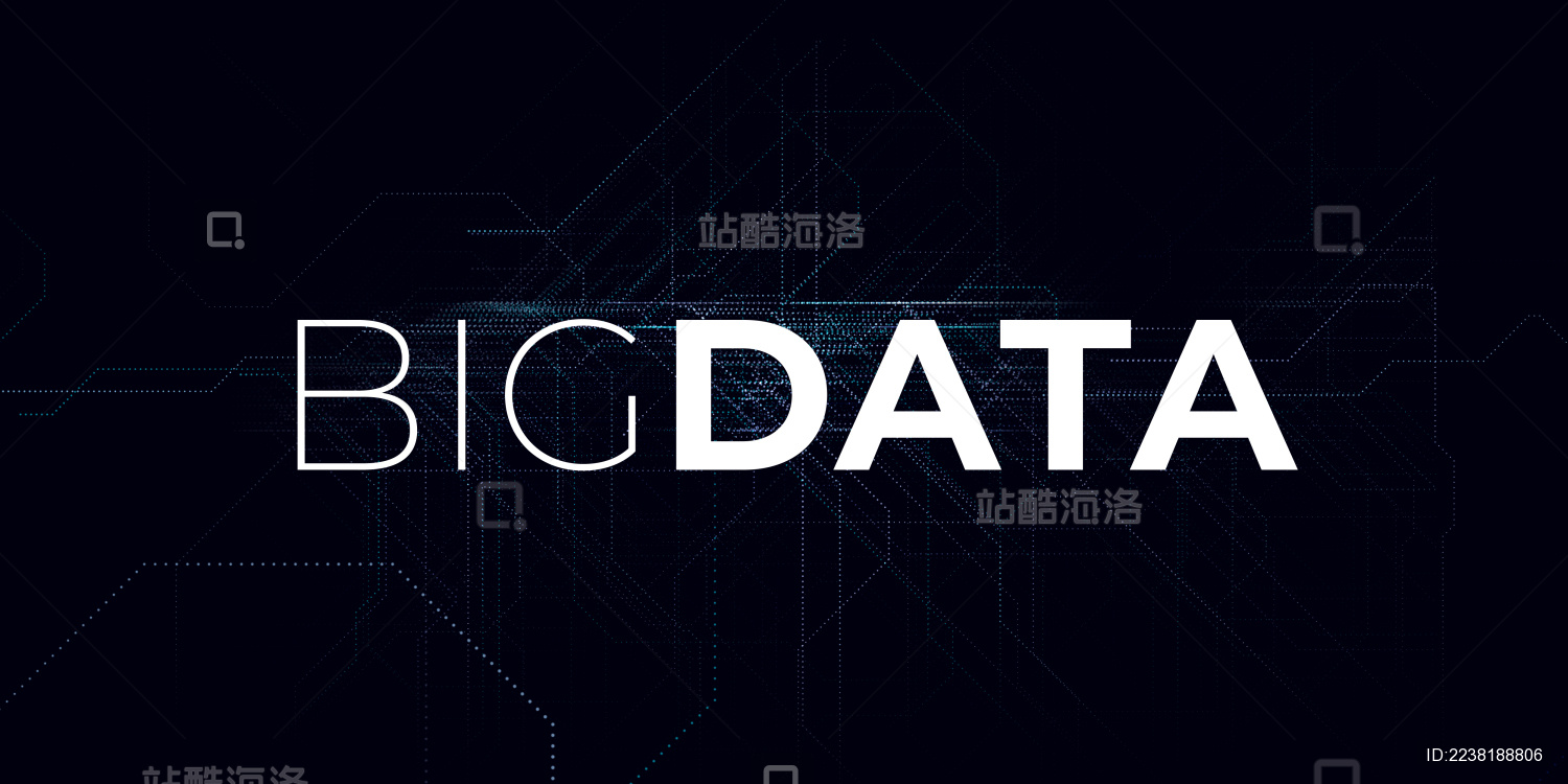 BIG DATA大数据科技字体背景