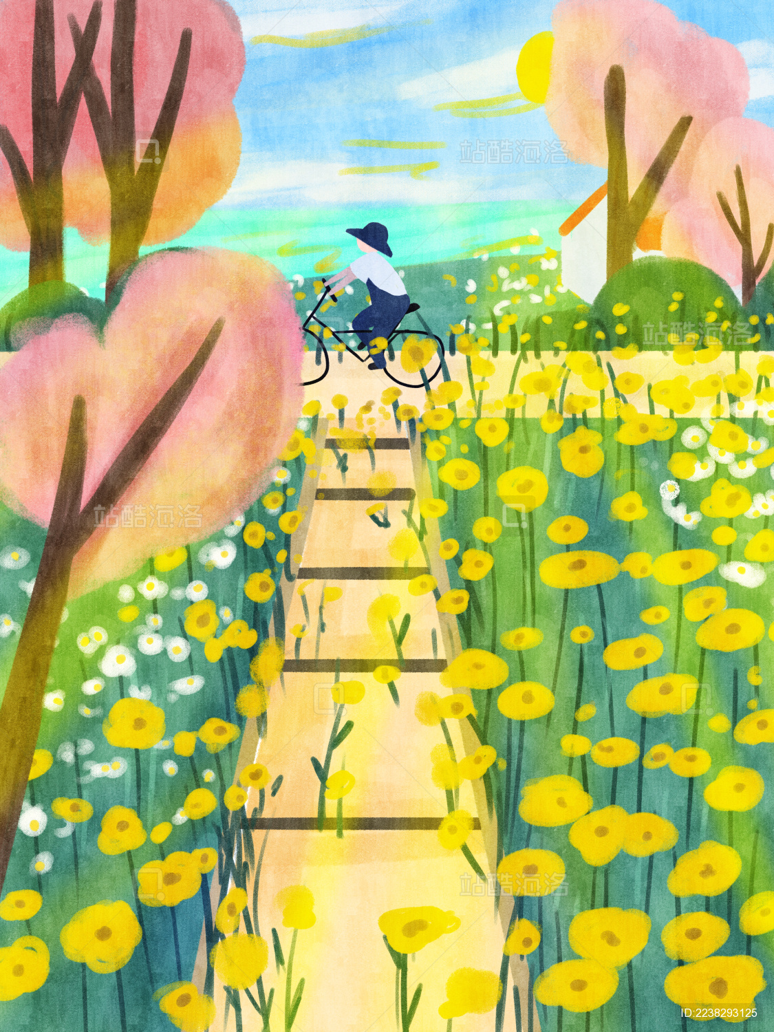 芒种时节骑着自行车去游玩