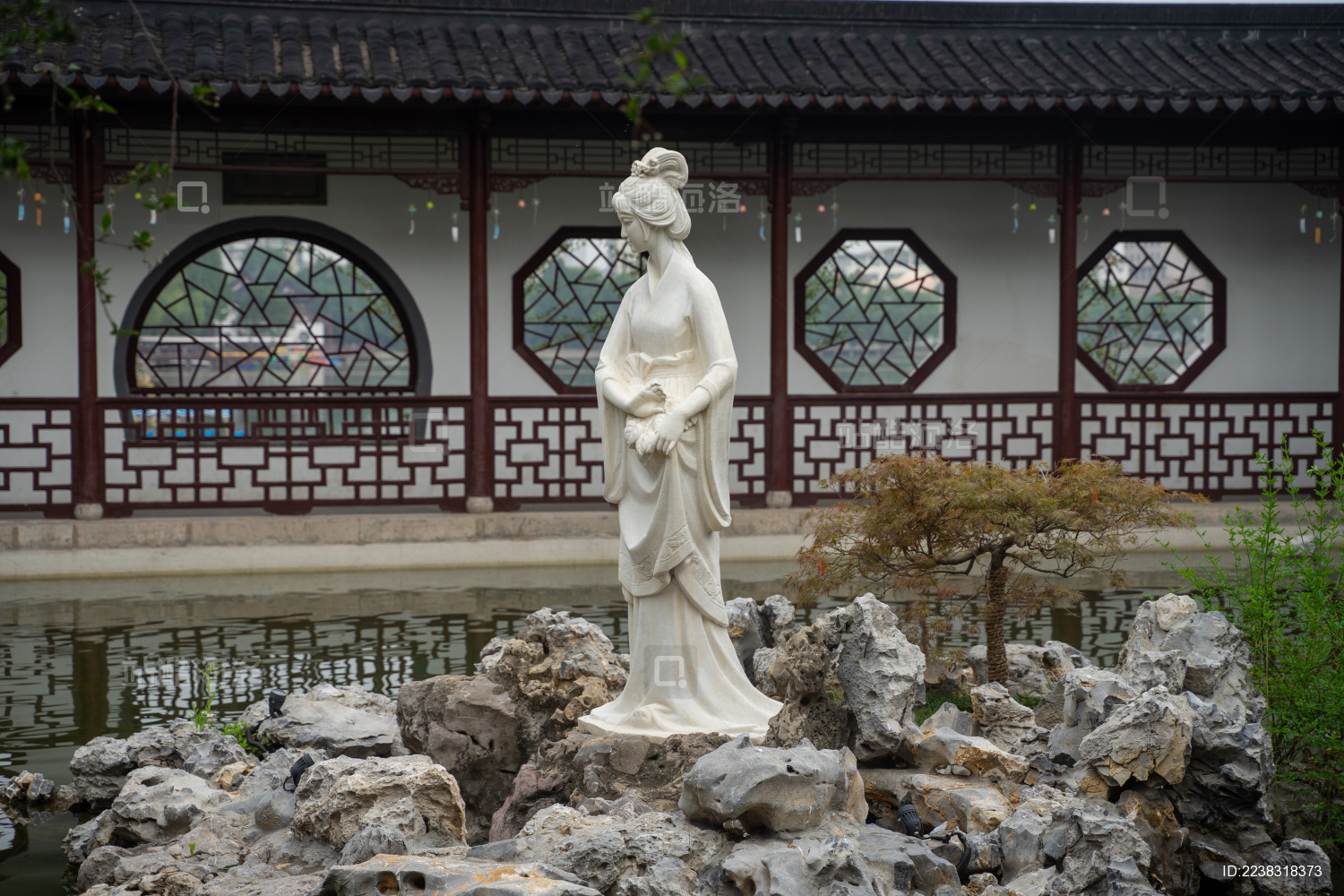 南京莫愁湖公园的莫愁女