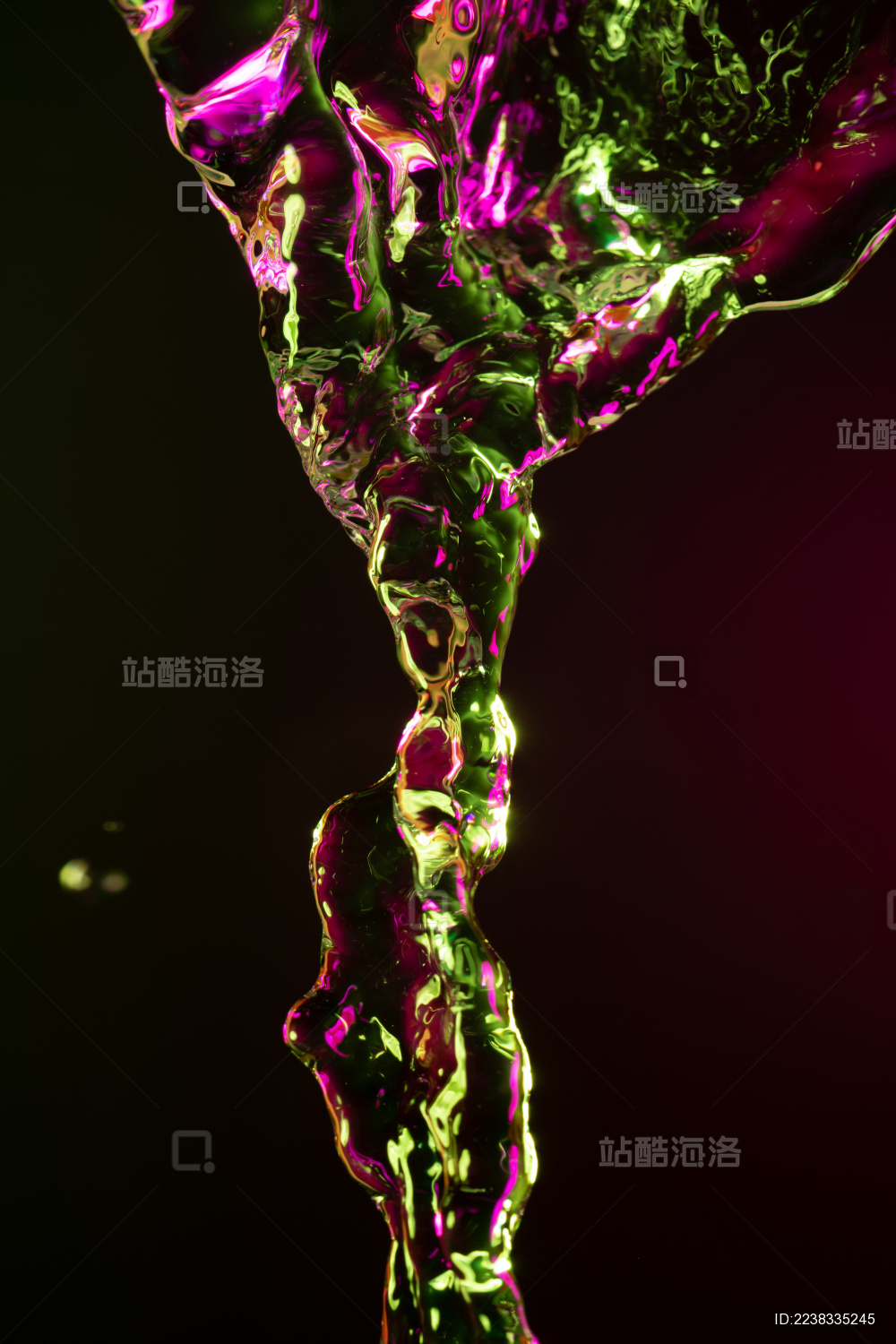 凝固的彩色喷泉