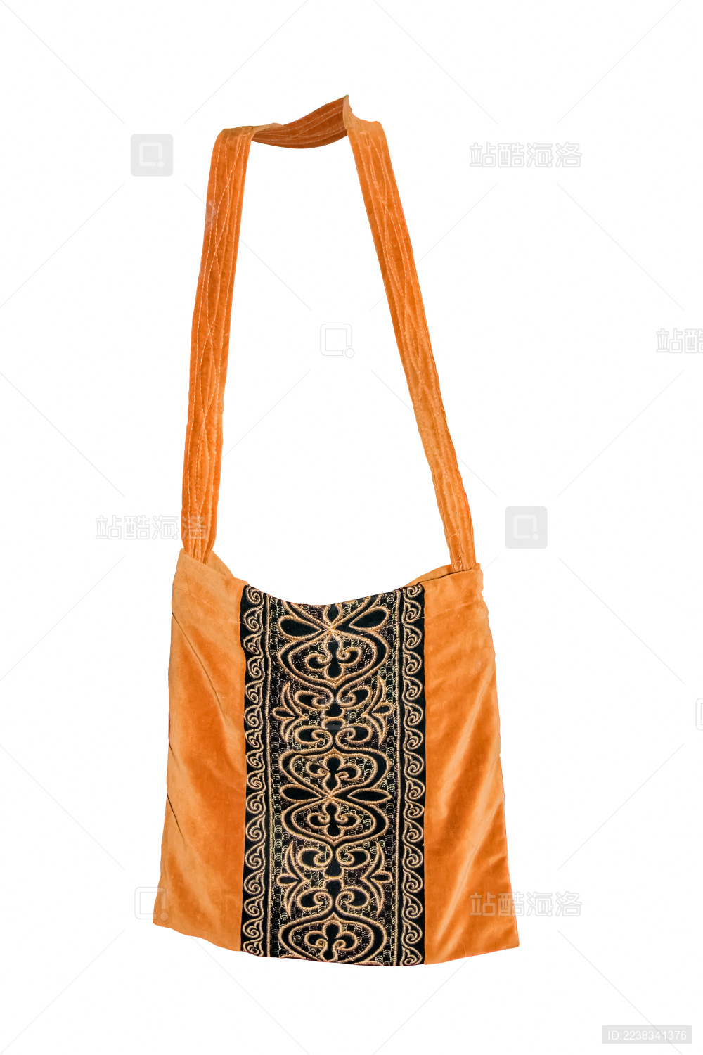 单肩绣花挎包纺织日用品