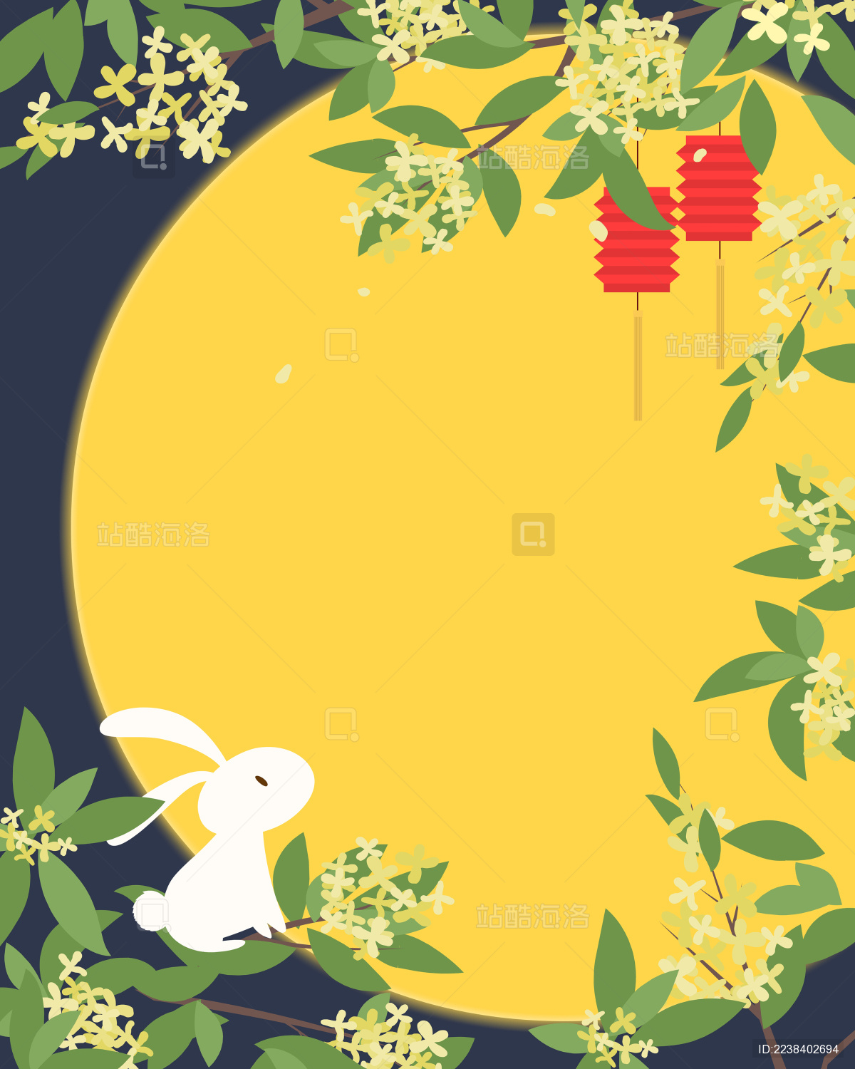 中秋节兔子灯笼