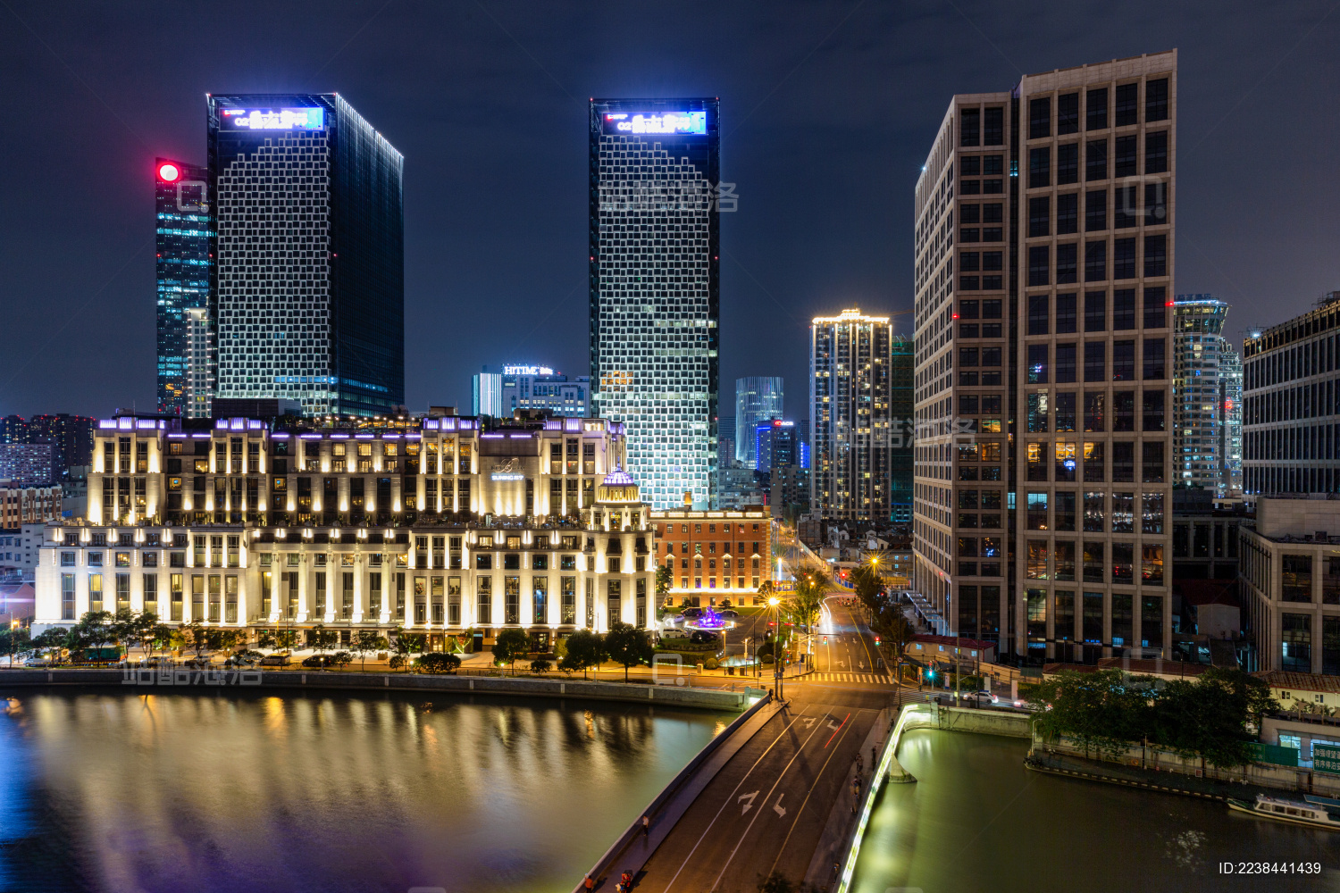 上海乍浦路桥夜景