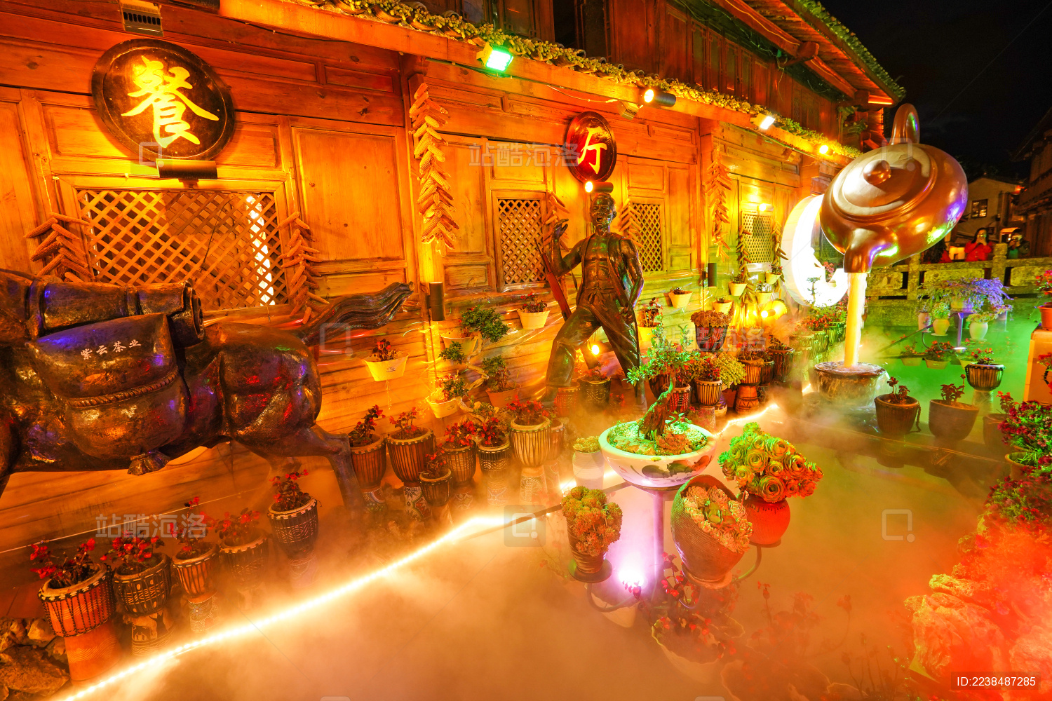 云南丽江古城标志性网红旅游景点