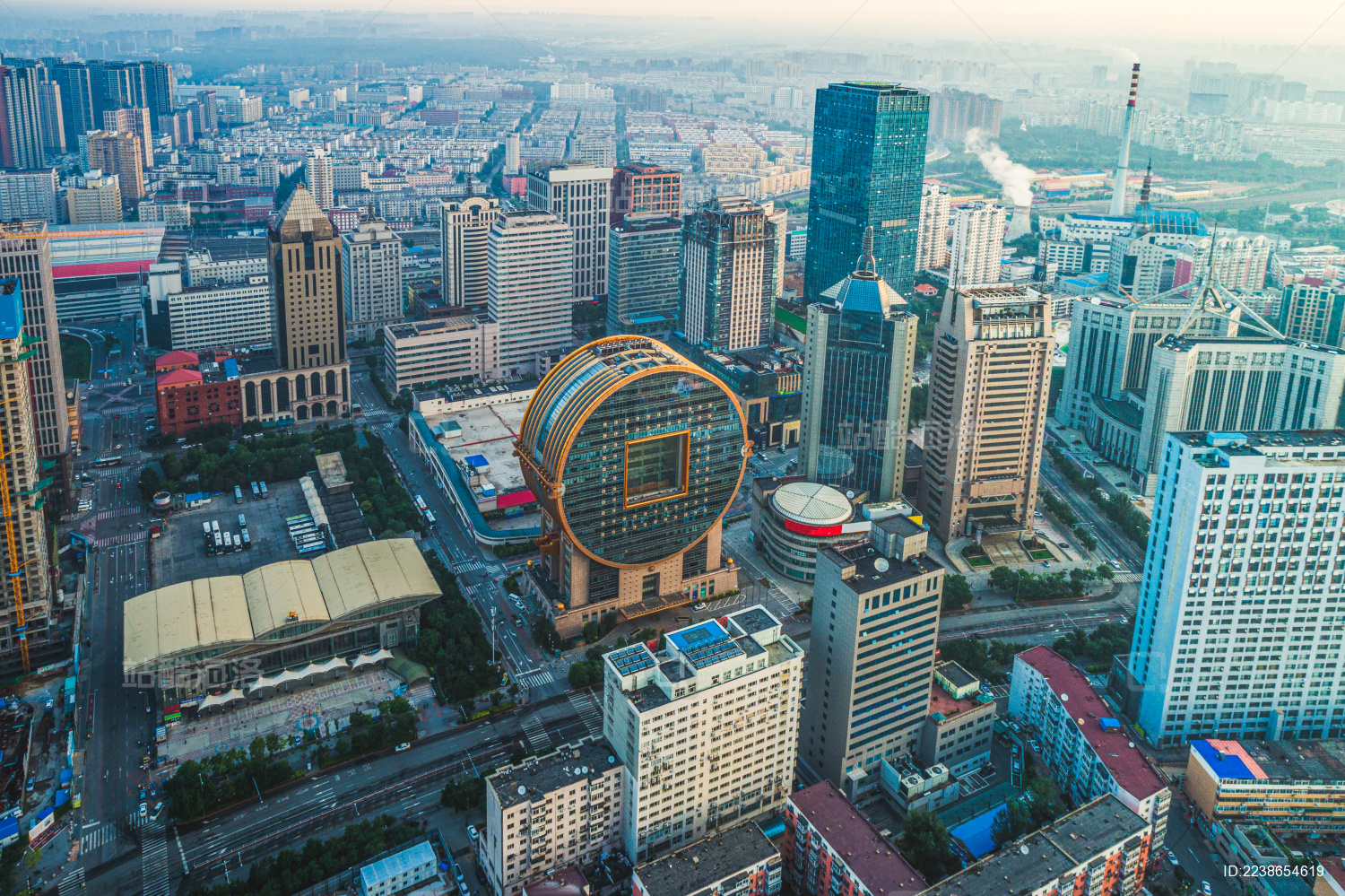 中国沈阳沈河区城市风光