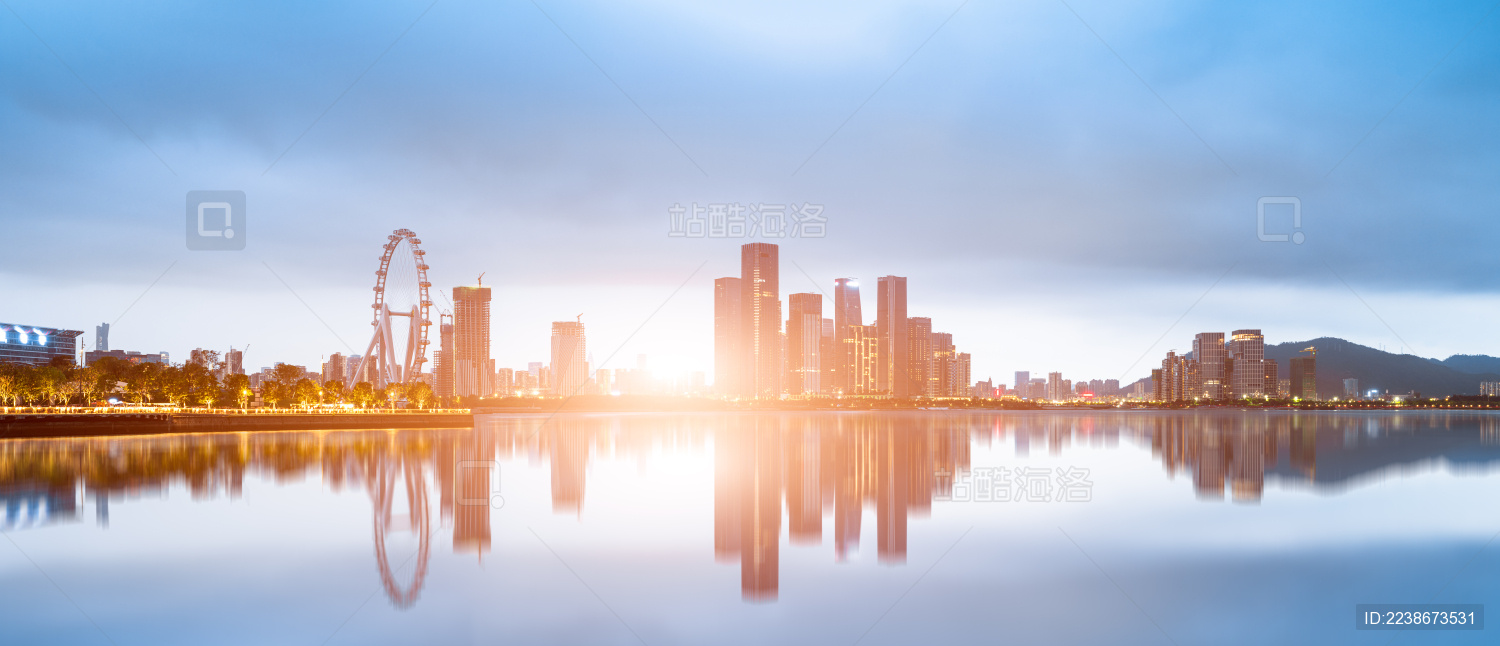 广东深圳前海自贸区城市风光