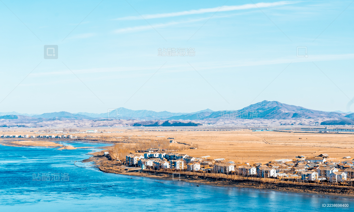 中国辽宁丹东鸭绿江风光