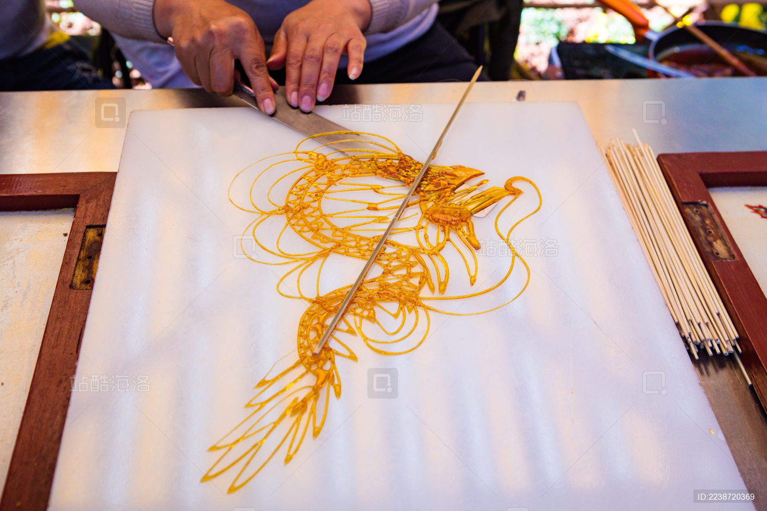 中国街头特色民俗小吃糖画