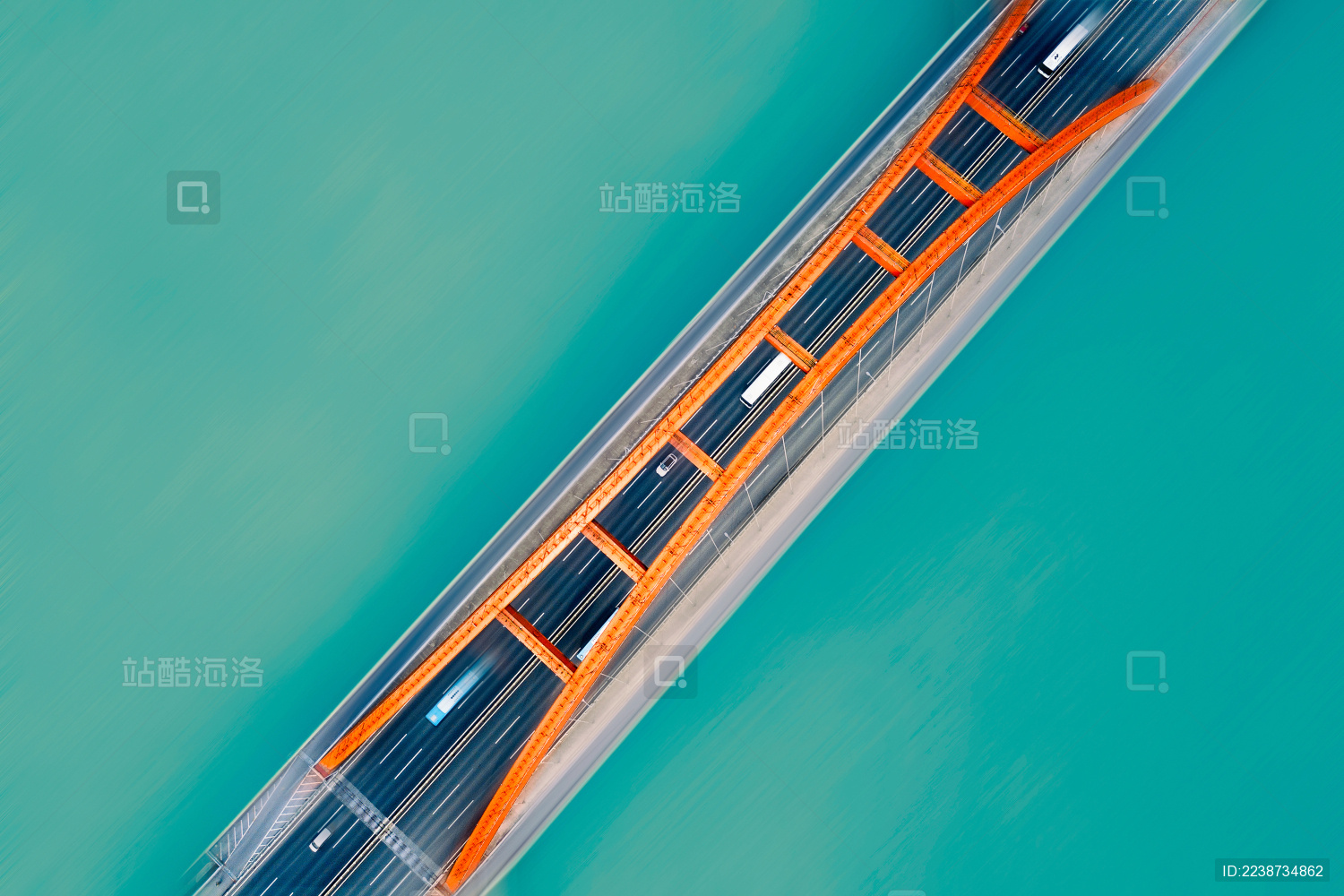 中国湖南长沙俯瞰福元路大桥