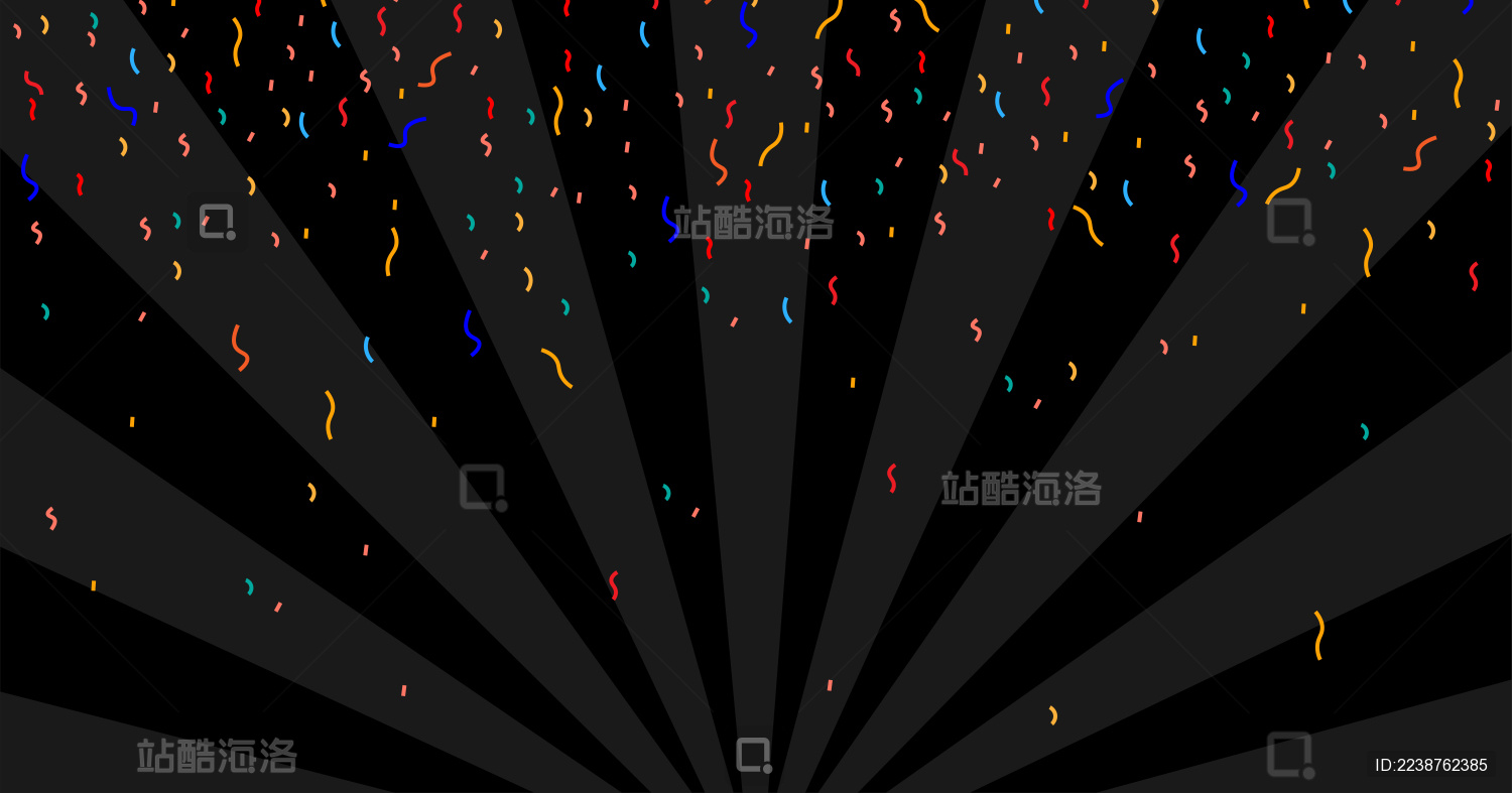 飘落的彩带矢量背景素材