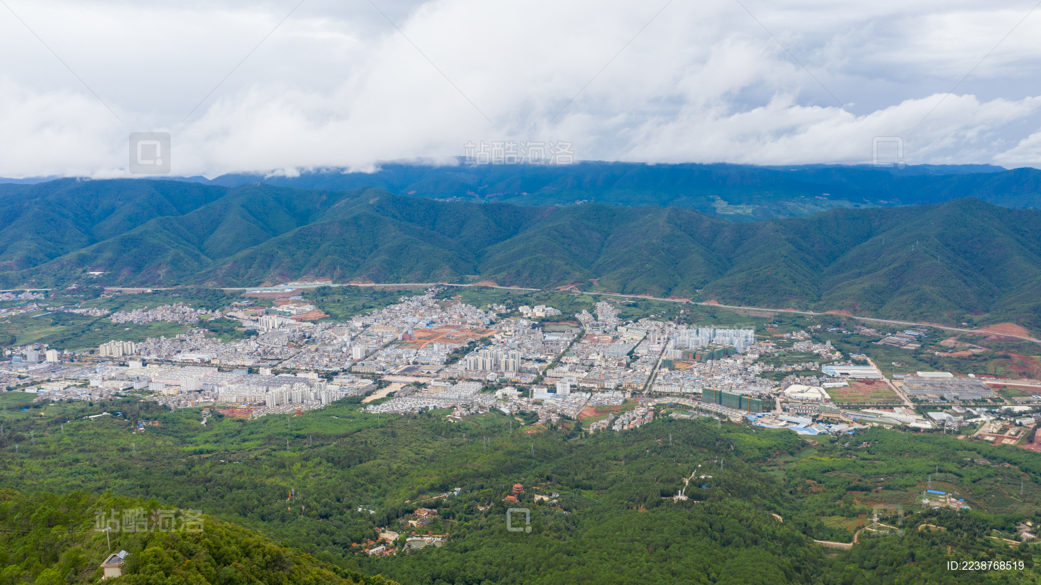 云南省玉溪市兴平县城航拍