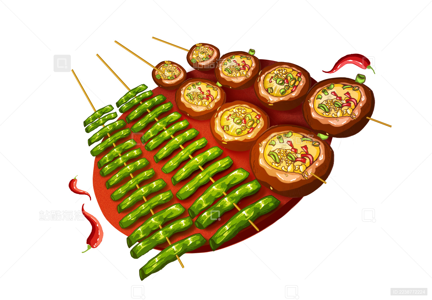 美味可口的夜宵烧烤