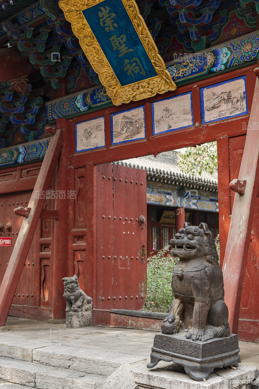 中国山西省太原文庙中国古建筑景观_站酷海洛_正版图片_视频_字体