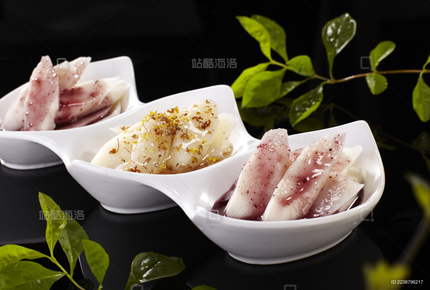 美味的中国菜 蓝莓桂花酱山药