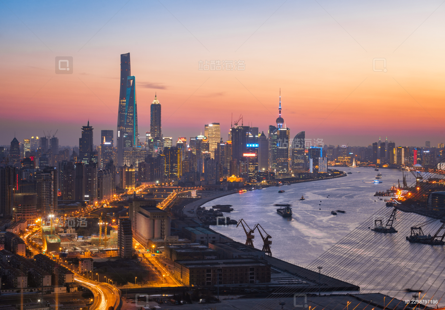 上海城市建筑夜景风光_站酷海洛_正版图片_视频_字体_音乐素材交易平台_站酷旗下品牌