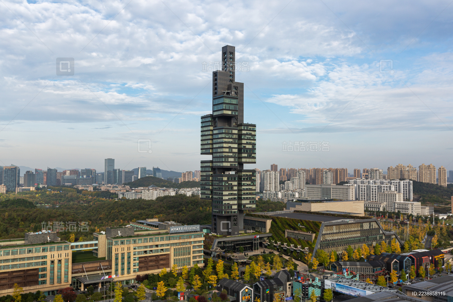 中国贵州省贵阳市城市建筑风光