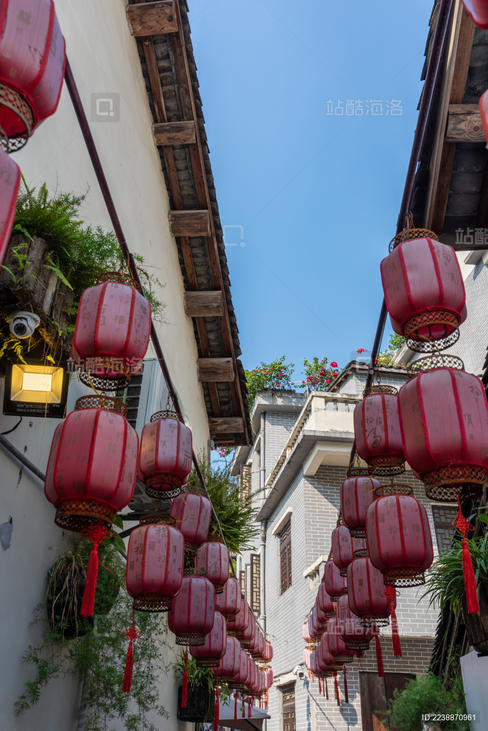 广东省深圳市甘坑客家小镇古建筑外墙