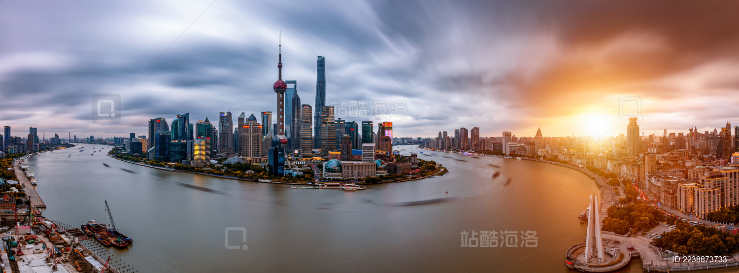 上海浦江两岸全貌