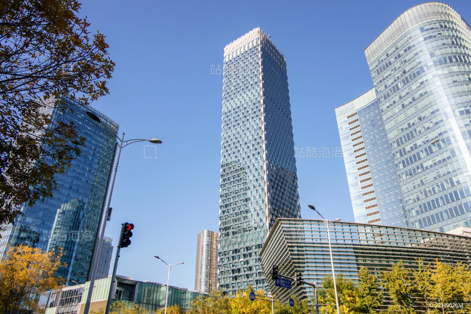 中国北京望京CBD的高档写字楼